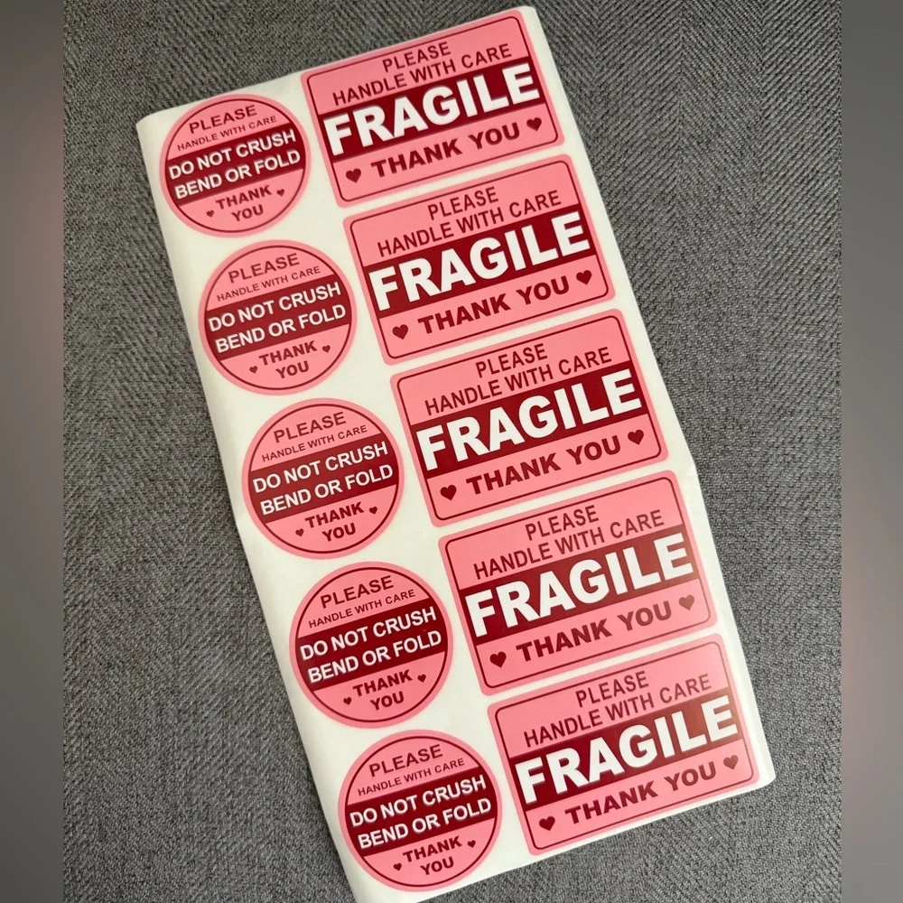 50ct Fragile Stickers for Letters and Packages
